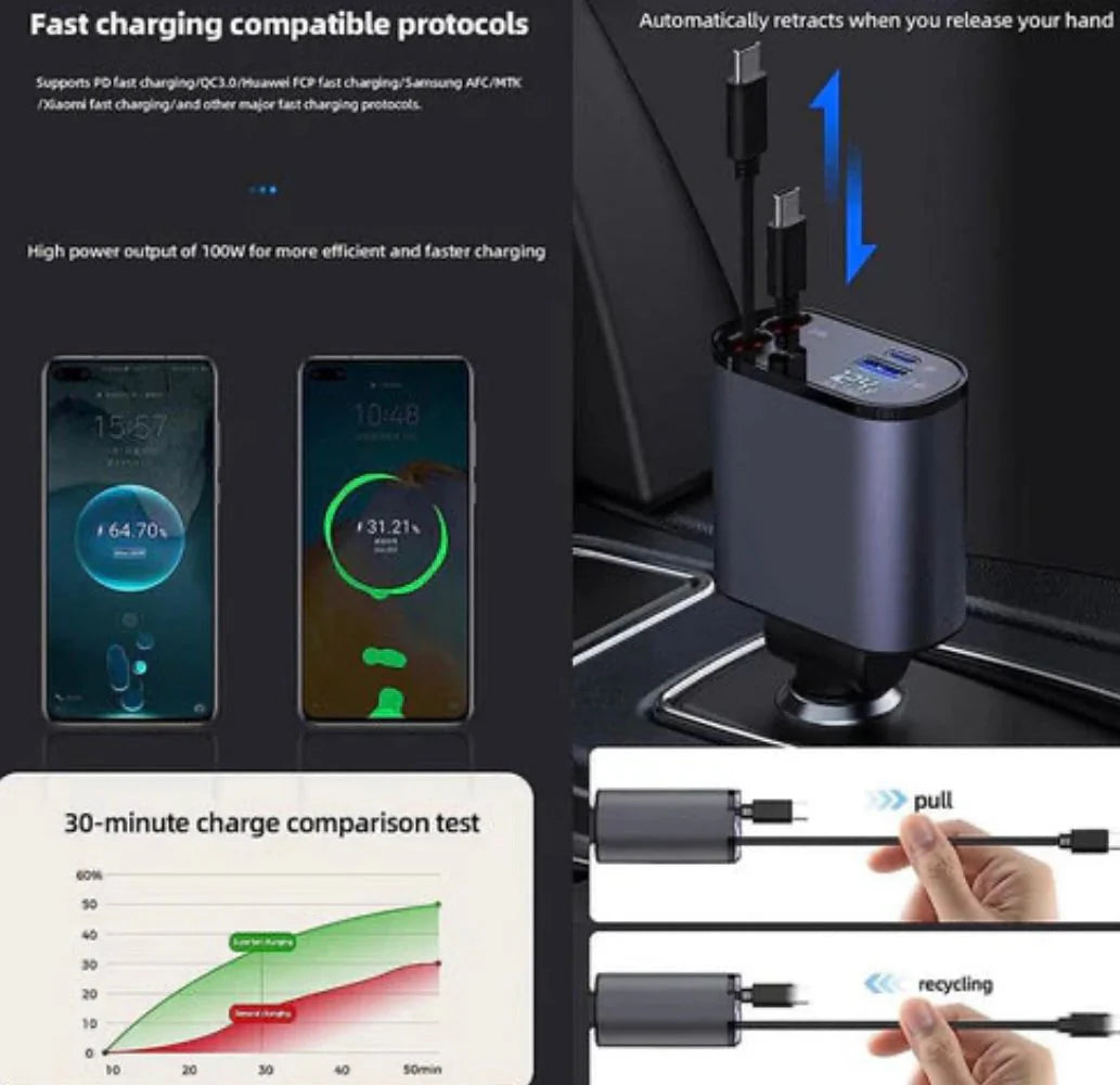 Retractable Charger – شاحن قابل للسحب