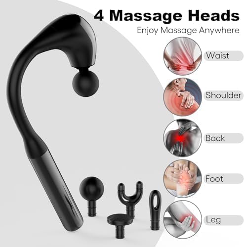 Massage Gun with Extended Handle – مسدس تدليك بمقبض ممتد