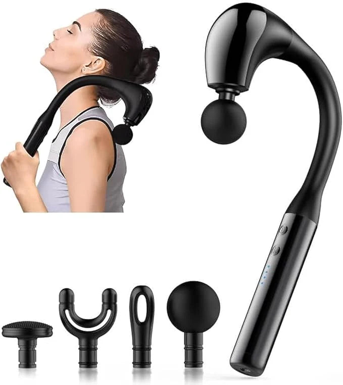 Massage Gun with Extended Handle – مسدس تدليك بمقبض ممتد