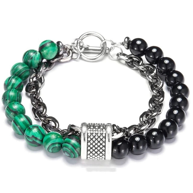 Beaded Chain Bracelet for Men & Women سوار سلسلة بالخرز للرجال والنساء