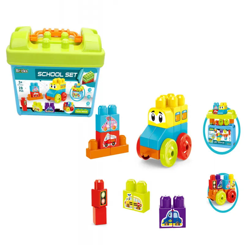 Brix 45‑Piece Car Building Kit 40 مجموعة بناء سيارة – Brix 45 قطعة طراز 40