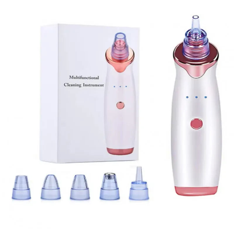 5-in-1 Blackhead & Acne Remover Vacuum – جهاز شفط الرؤوس السوداء وحب الشباب 5 في 1