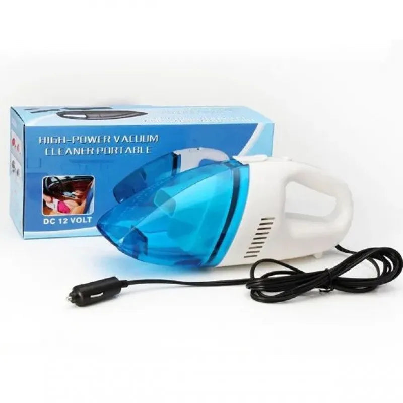 Blue Car Vacuum – مكنسة سيارة محمولة باللون الأزرق