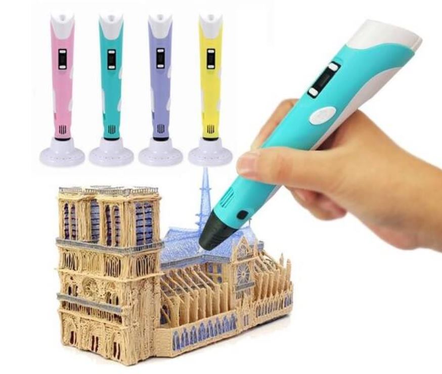 Intelligent 3D Pen with LED Display قلم ثلاثي الأبعاد ذكي مع شاشة LED
