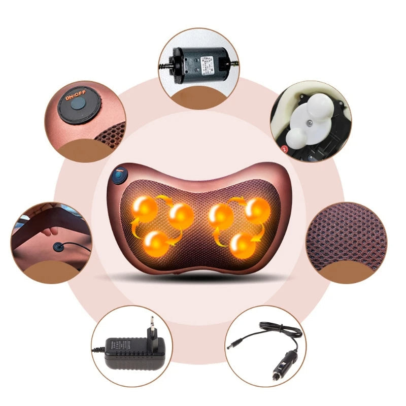 Electric Neck & Body Massage Pillow – وسادة مساج كهربائية للرقبة والجسم
