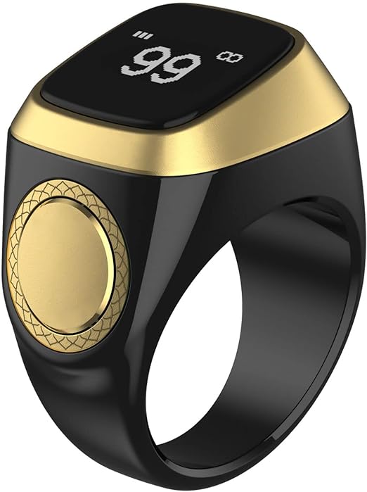 Equantu Qibla Ring Tasbih Counter Prayer Reminder – خاتم التسبيح الذكي مع تحديد القبلة وتذكير الصلاة من إيكوانتو