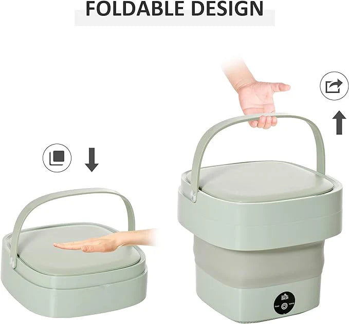 Foldable Mini Laundry Machine – غسالة صغيرة قابلة للطي