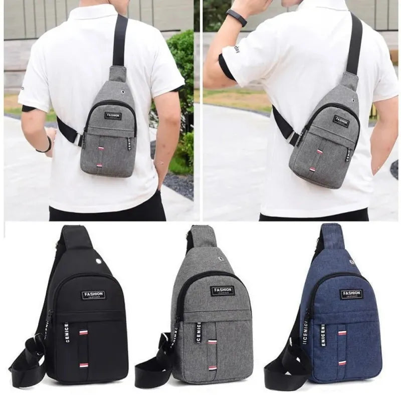 Lightweight Chest Bag – Black حقيبة صدر خفيفة الوزن – أسود