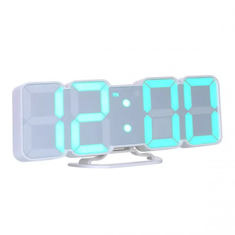 3D Wireless Remote Digital LED Alarm Clock – ساعة منبه LED رقمية ثلاثية الأبعاد مع ريموت لاسلكي