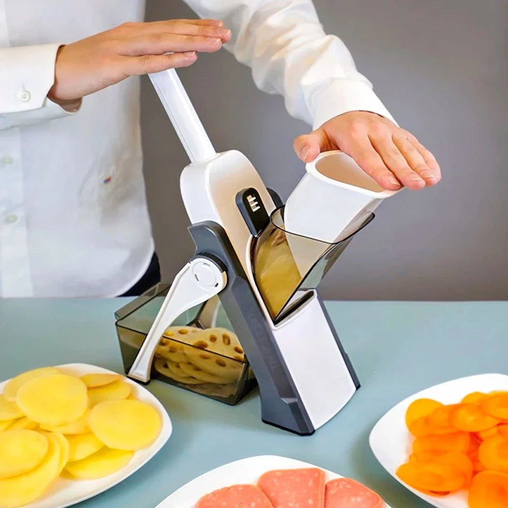 Multifunctional Vegetable Cutter & Slicer – آلة تقطيع وخلاط خضروات متعددة الوظائف