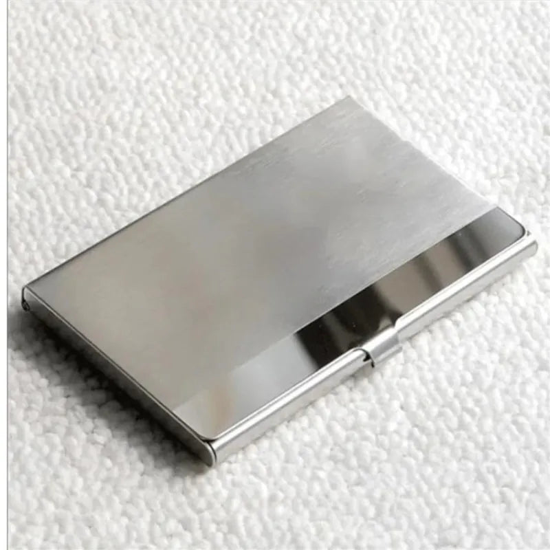 Stainless Steel Business Card Holder – حامل بطاقات العمل من الستانلس ستيل