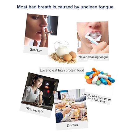Tongue Cleaner Gel Set with Oral Hygiene مجموعة جل منظف اللسان مع العناية بالفم