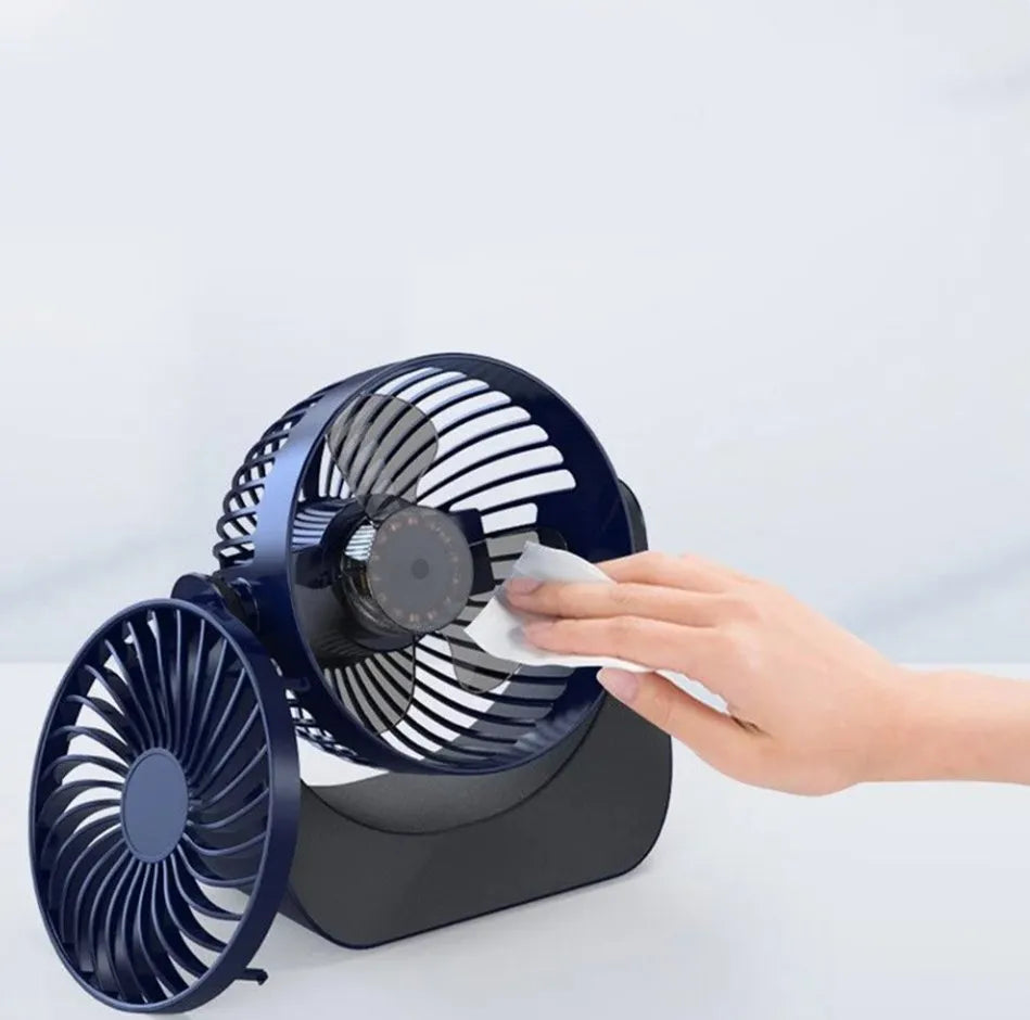 360° Rotate Desktop Fan – مروحة مكتبية دوارة 360 درجة