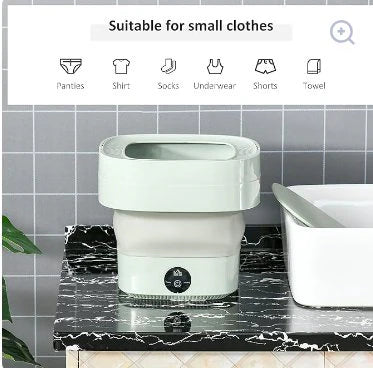 Foldable Mini Laundry Machine – غسالة صغيرة قابلة للطي