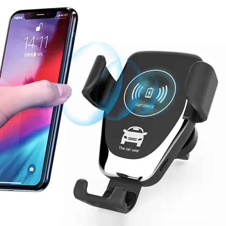 Auto Clamping Wireless Car Charger شاحن سيارة لاسلكي بقفل تلقائي