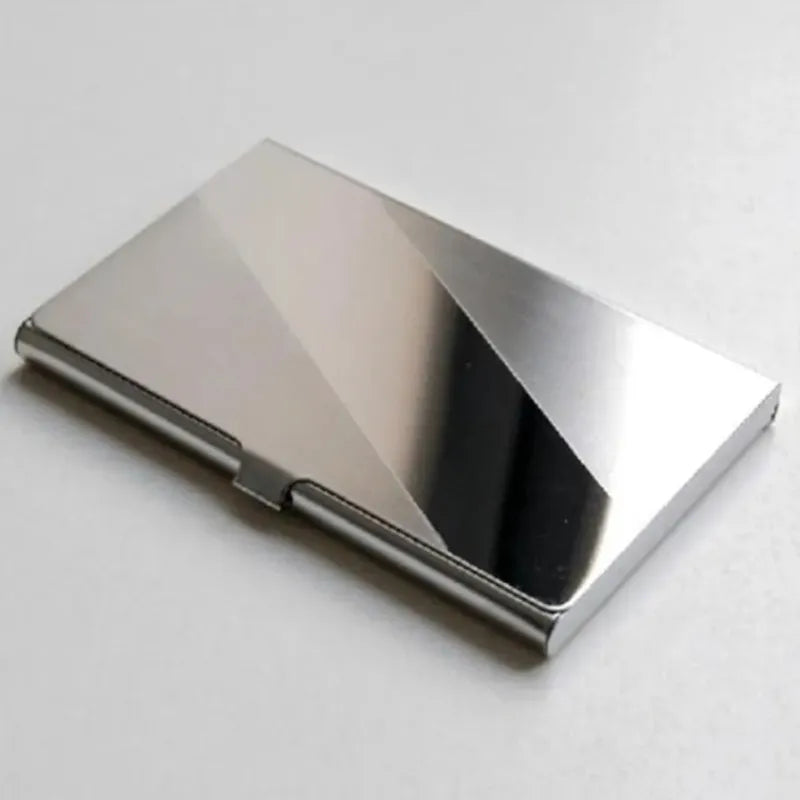 Stainless Steel Business Card Holder – حامل بطاقات العمل من الستانلس ستيل
