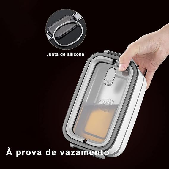 Leak-Proof Meal Prep Lunch Box علبة غداء محكمة الغلق لتحضير الوجبات