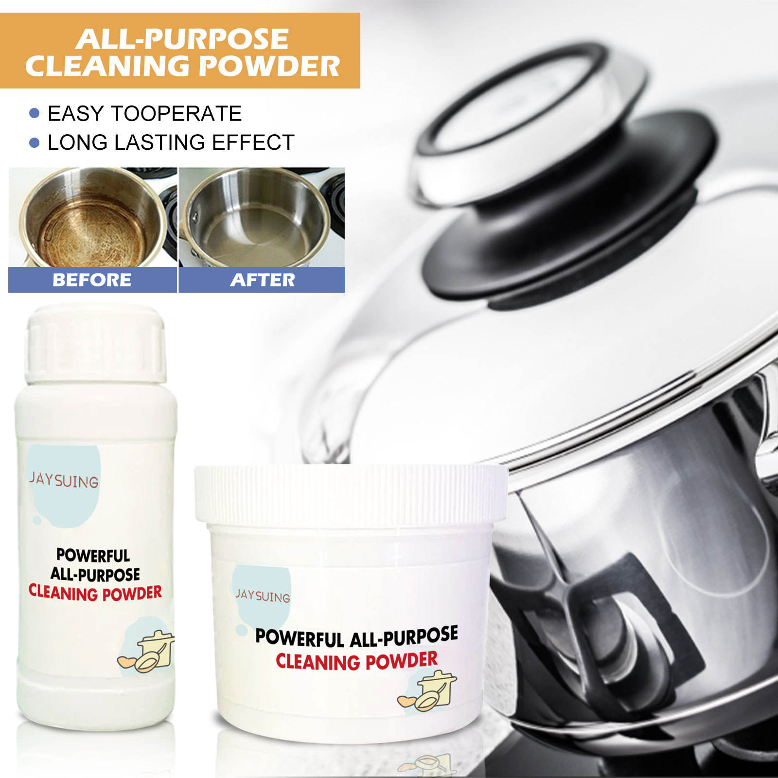 Powerful All Purpose Kitchen Cleaning Powder مسحوق تنظيف قوي متعدد الاستخدامات للمطبخ