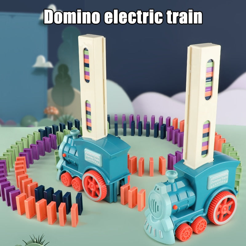 Domino Train Toy Set لعبة قطار الدومينو