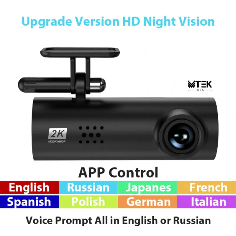 MTEK Dash Cam (1080p) كاميرا سيارة MTEK بدقة 1080p