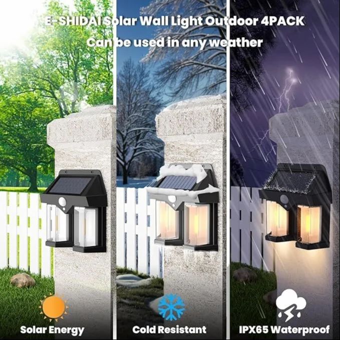 Dual Solar LED Motion Sensor Light – مصباح مزدوج يعمل بالطاقة الشمسية ومستشعر حركة