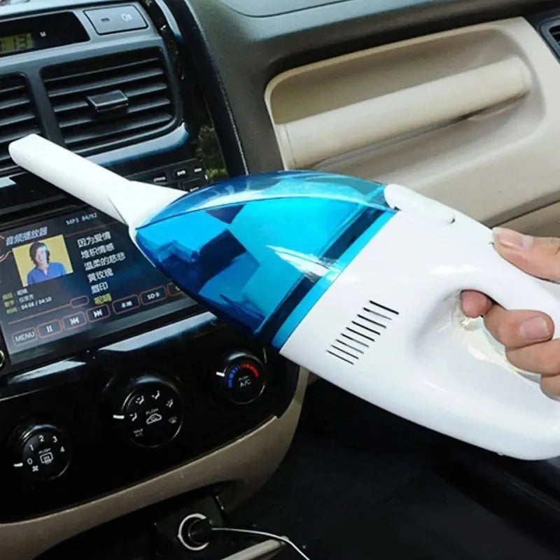 Blue Car Vacuum – مكنسة سيارة محمولة باللون الأزرق
