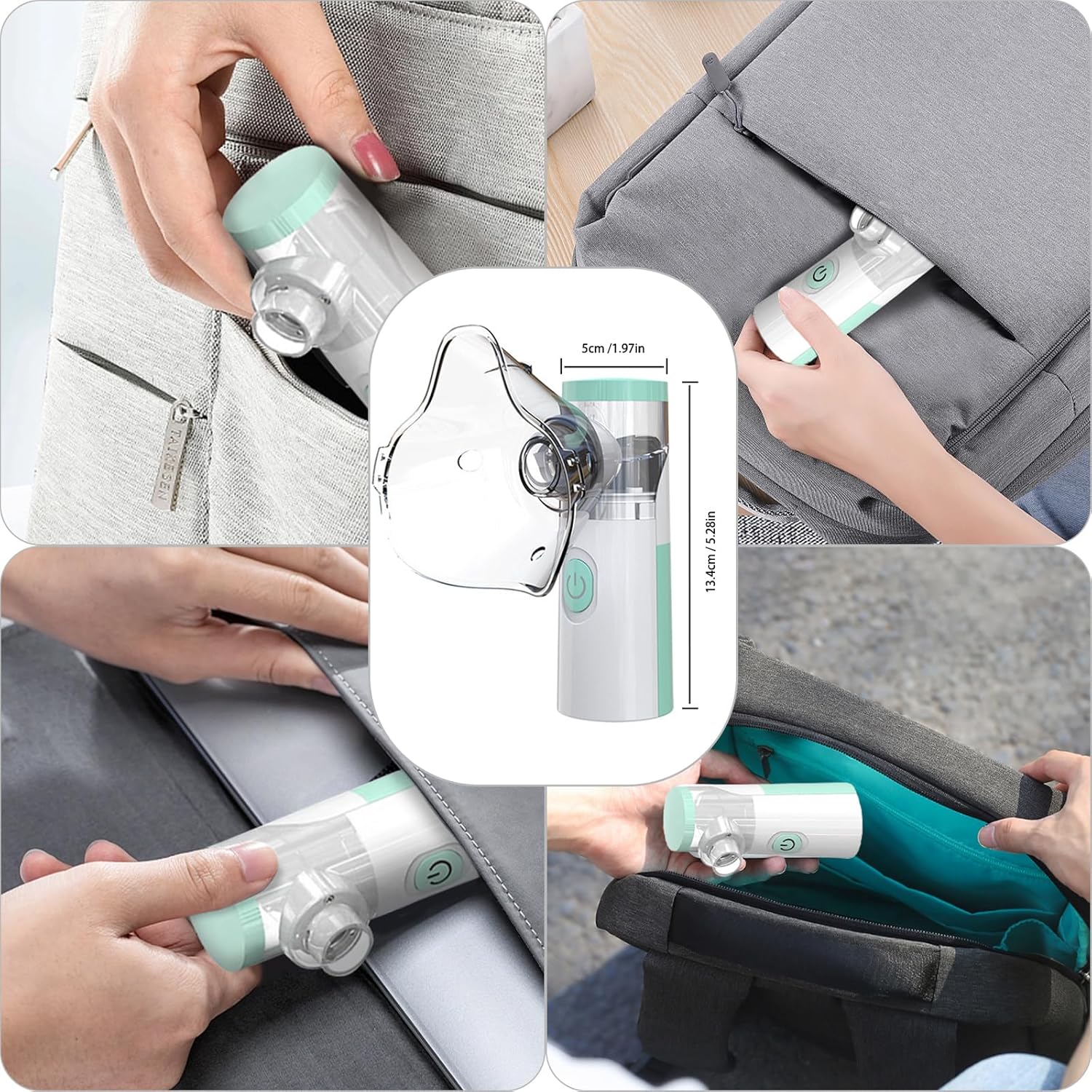 Portable Handheld Nebulizer – جهاز رذاذ محمول للوجه والجهاز التنفسي