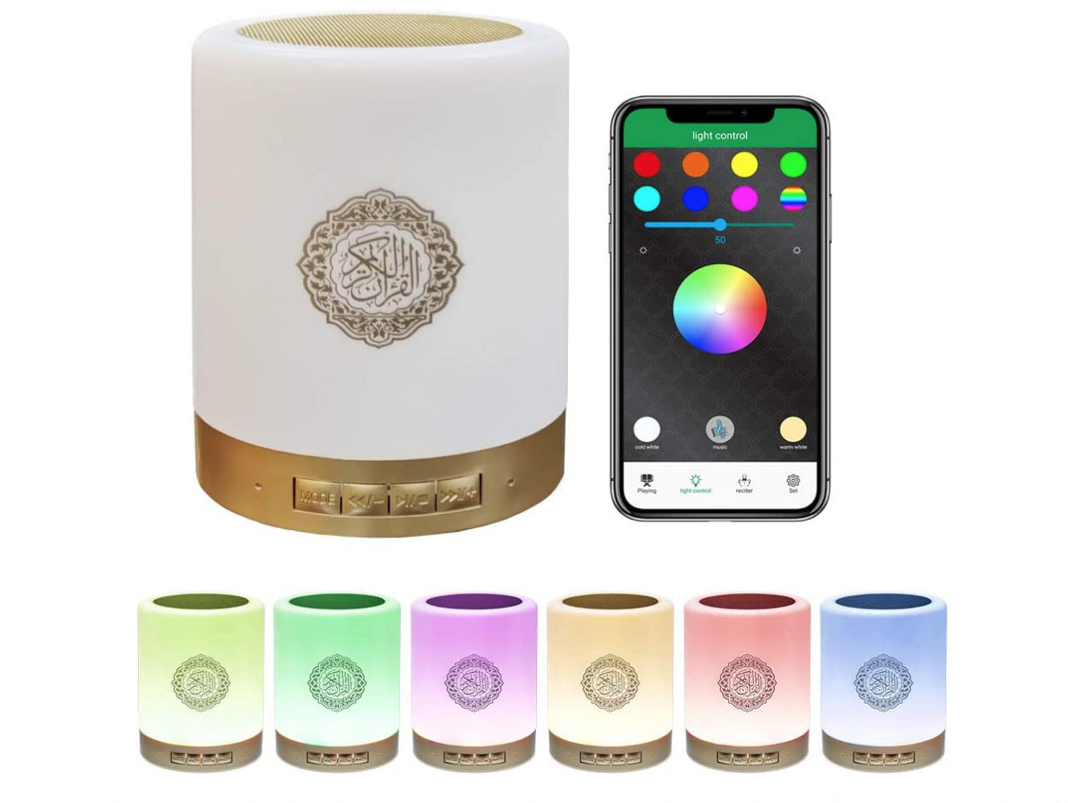 Smart Touch Lamp Quran Speaker – مصباح ذكي يعمل باللمس مع سماعة القرآن