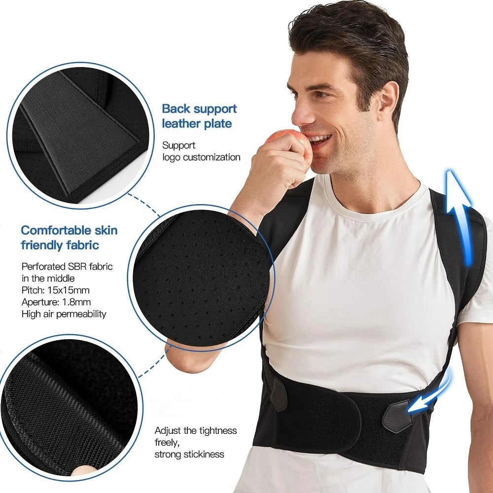 Adjustable Back Posture Belt حزام تقويم الظهر القابل للتعديل