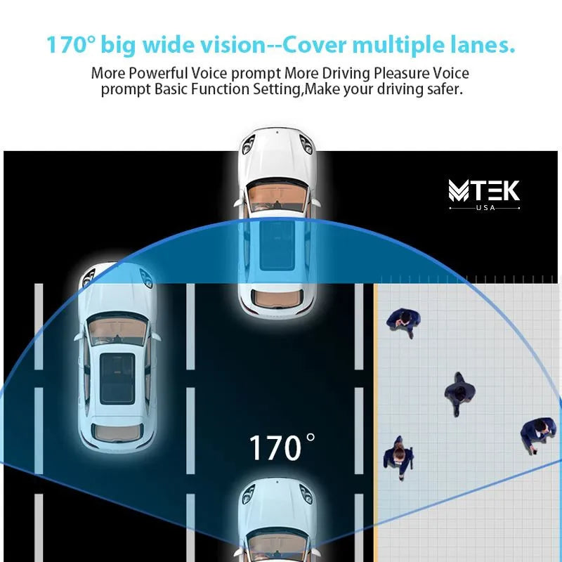MTEK Dash Cam (1080p) كاميرا سيارة MTEK بدقة 1080p