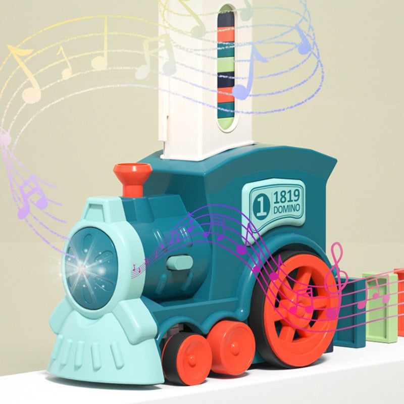 Domino Train Toy Set لعبة قطار الدومينو