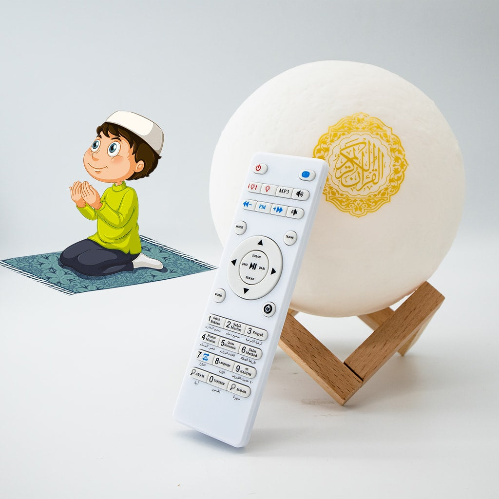 Moon Lamp Quran Speaker مصباح القمر مع مكبر صوت للقرآن