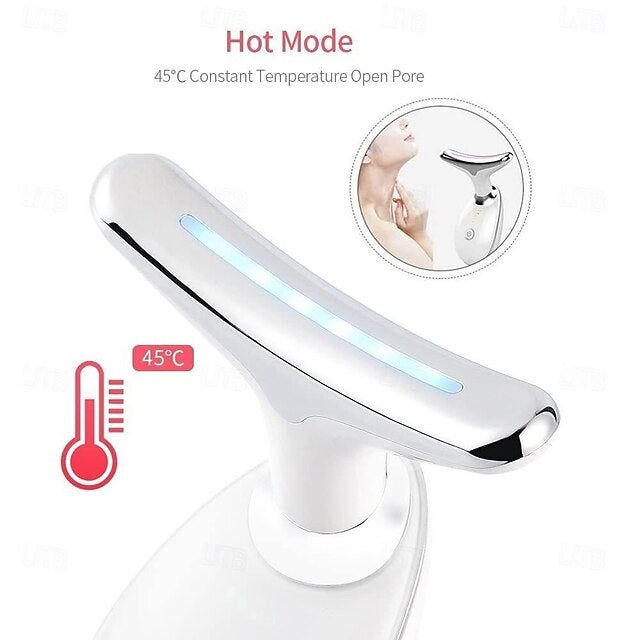 LED Neck Face Beauty Device Facial Massager – جهاز تدليك الوجه والرقبة بتقنية LED
