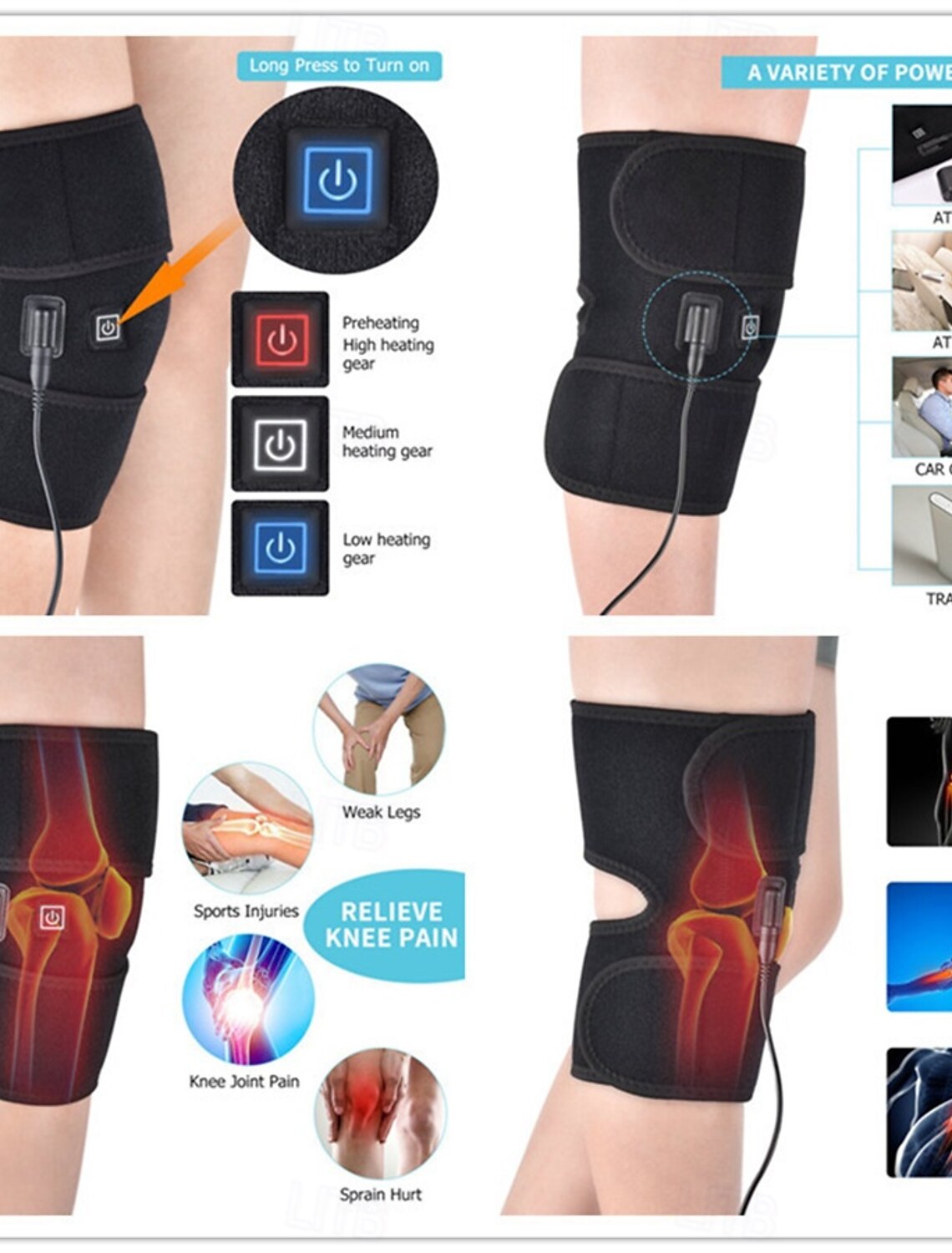 Electric Heating Knee Pad وسادة تدفئة كهربائية للركبة