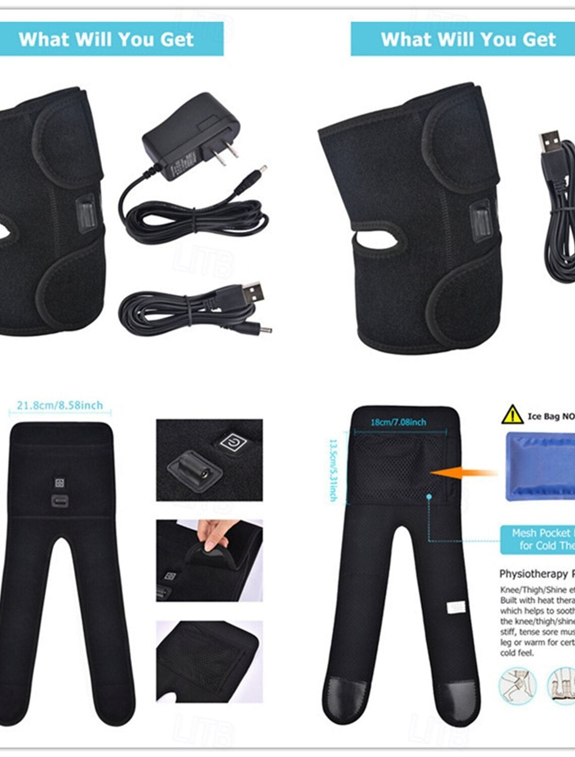 Electric Heating Knee Pad / Brace – وسادة تسخين كهربائية للركبة